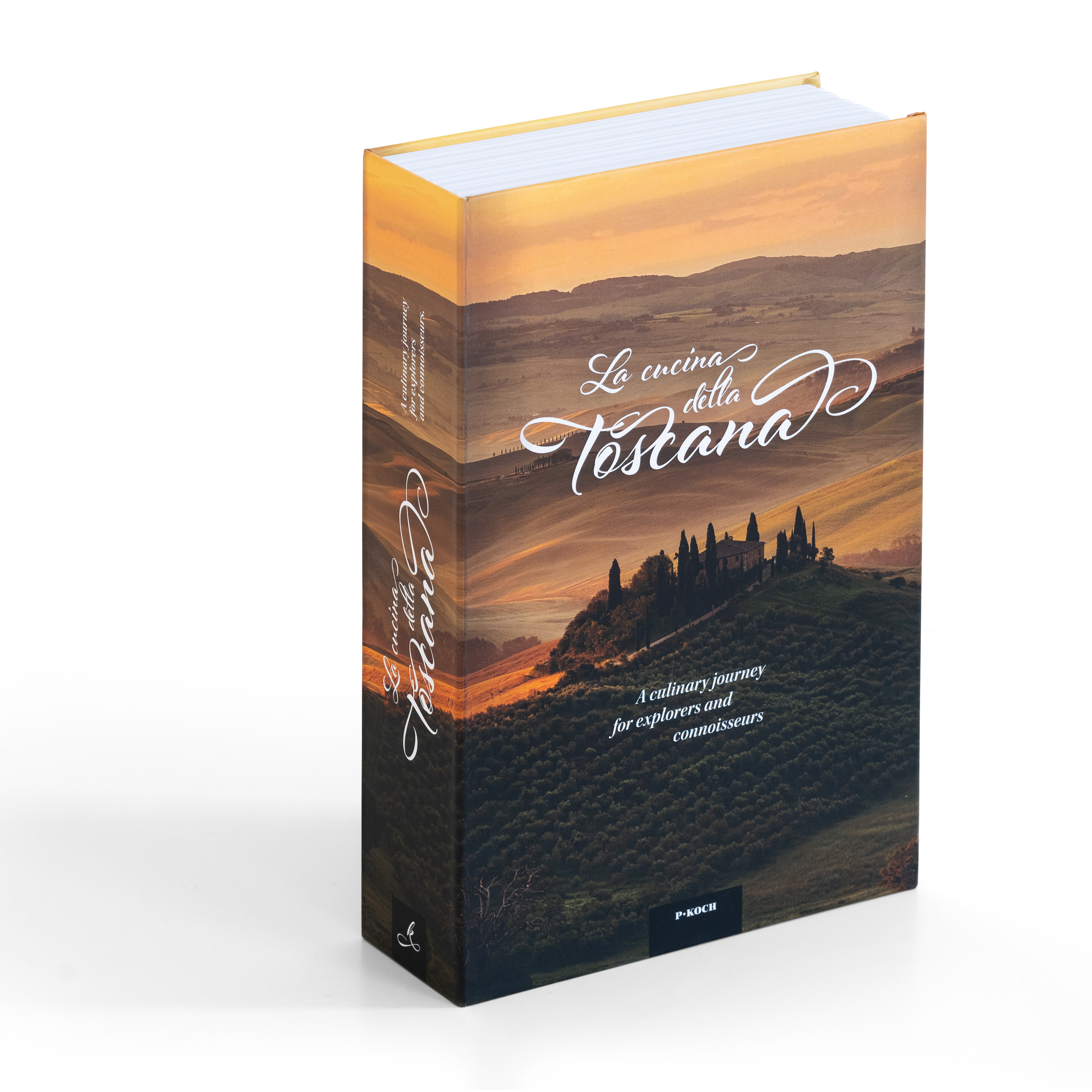 Libro-caja fuerte Toscana, edición en inglés