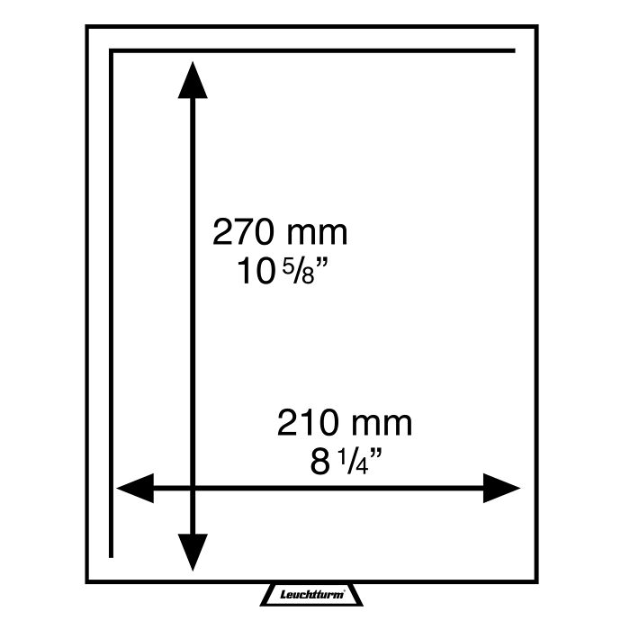 Bandeja MB para monedas sin divisiones 210x270 mm