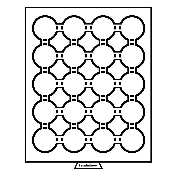 Bandeja para monedas MB 20 divisiones para GRIPS 41, color humo