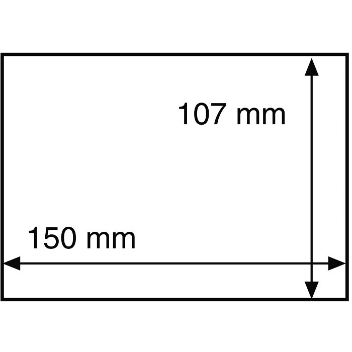 Fundas protectoras HP para cartas y tarjetas postales nuevas 150x107 mm, transparentes