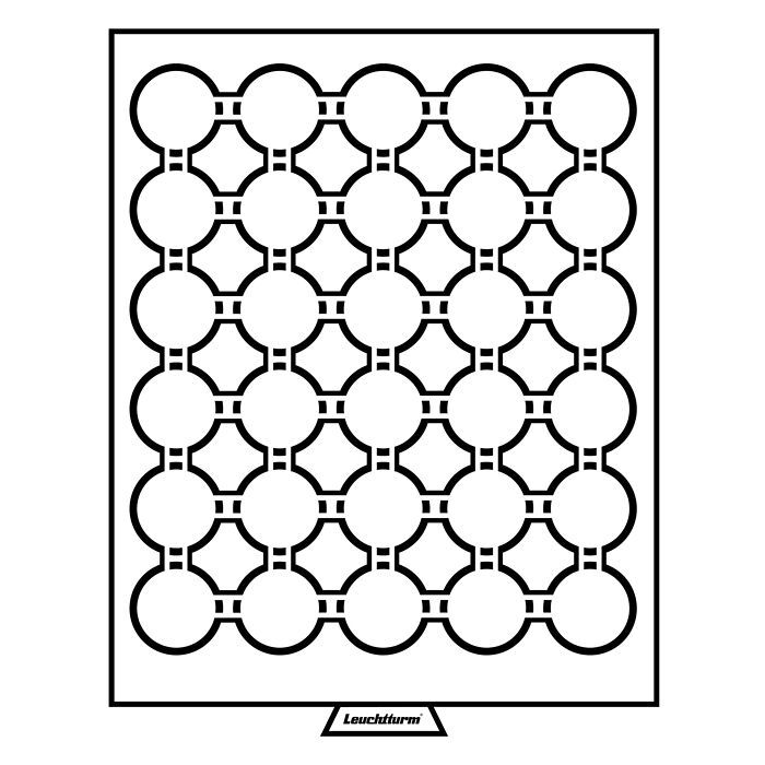 Bandeja para monedas MB 30 divisiones para GRIPS 32, color humo