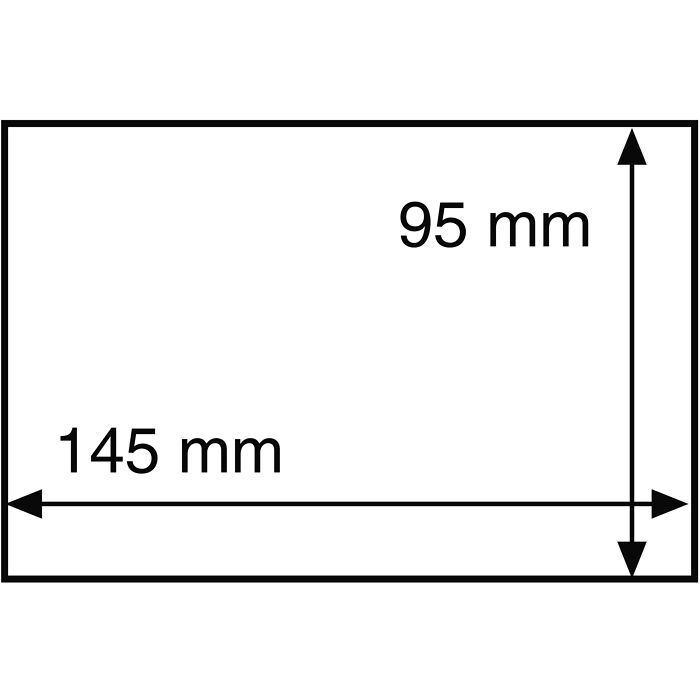 Fundas protectoras HP para cartas y tarjetas postales antiguas 145x95 mm, transparentes