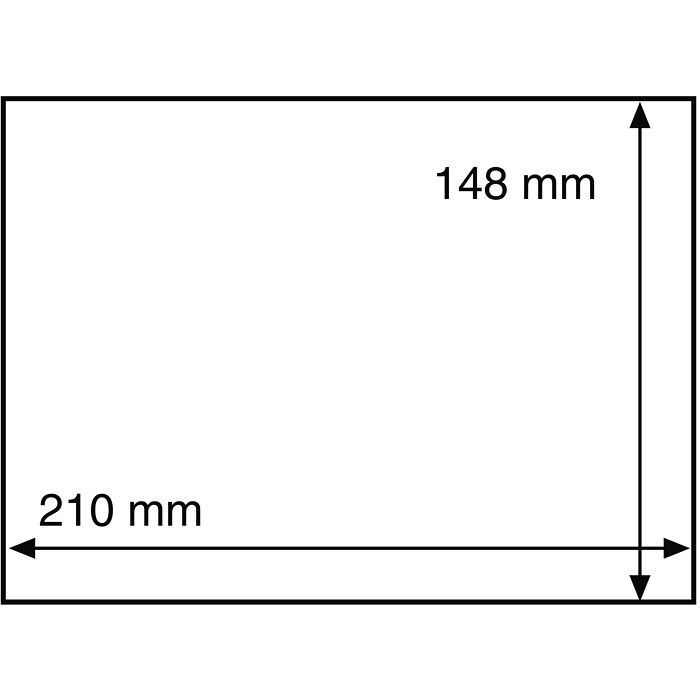 Fundas protectoras Basic 210 para billetes, 210x148 mm, transparentes