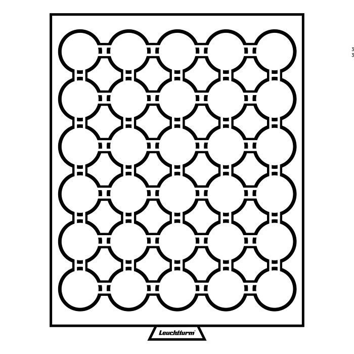 Bandeja para monedas MB 30 divisiones para GRIPS 33, color humo