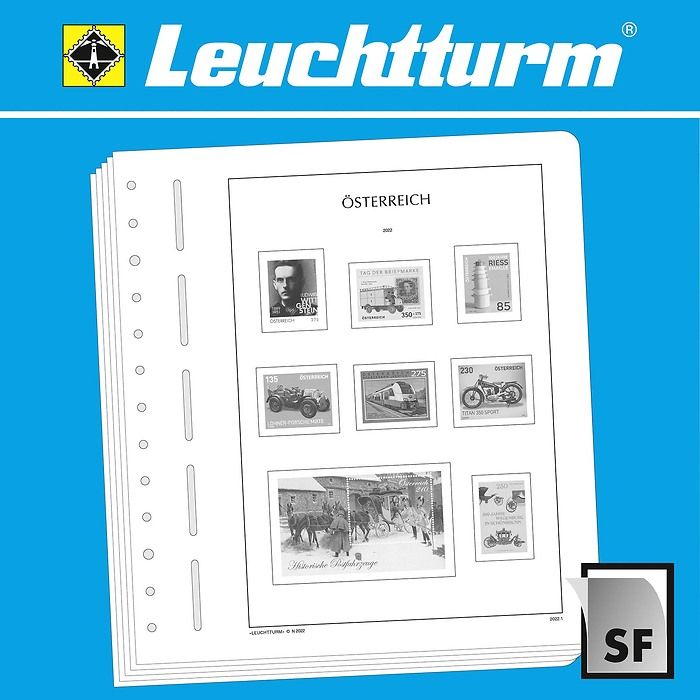 Leuchtturm SF-hojas preimpresas Austria 2010-2014