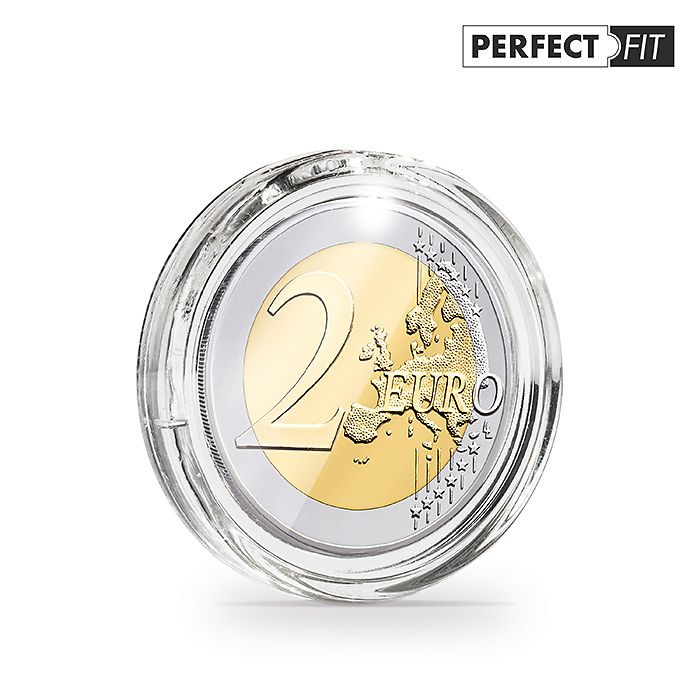 Ultra Cápsulas Perfect Fit para 2 Euro (25,75 mm), paquete de 10