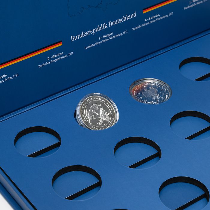 Estuche para 30 monedas conMemorativas alemanas de 20 Euros   en cápsulas