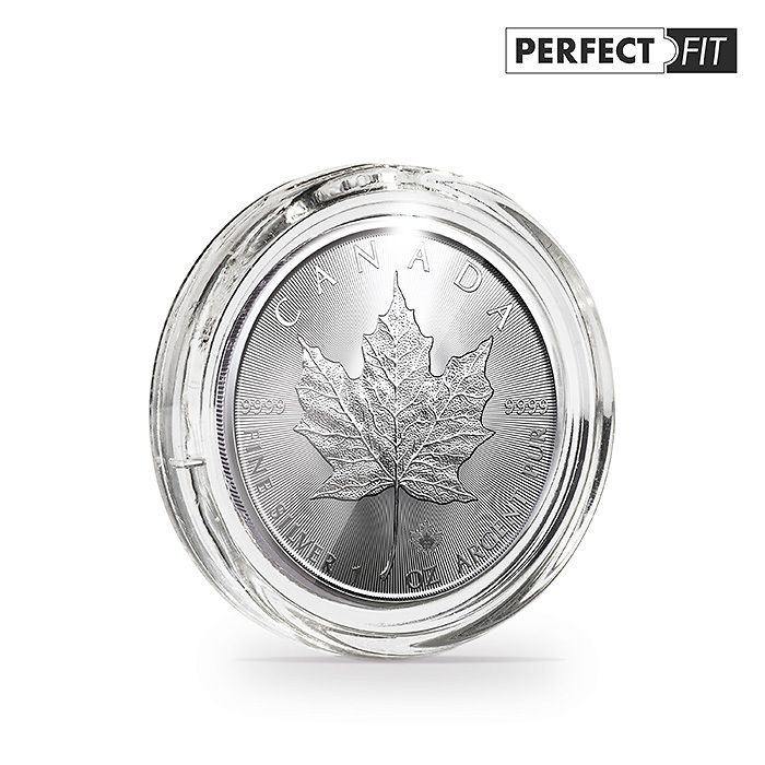 Ultra Cápsulas Perfect Fit para 1 oz. Maple Leaf argent (38,00 mm), paquete de 10