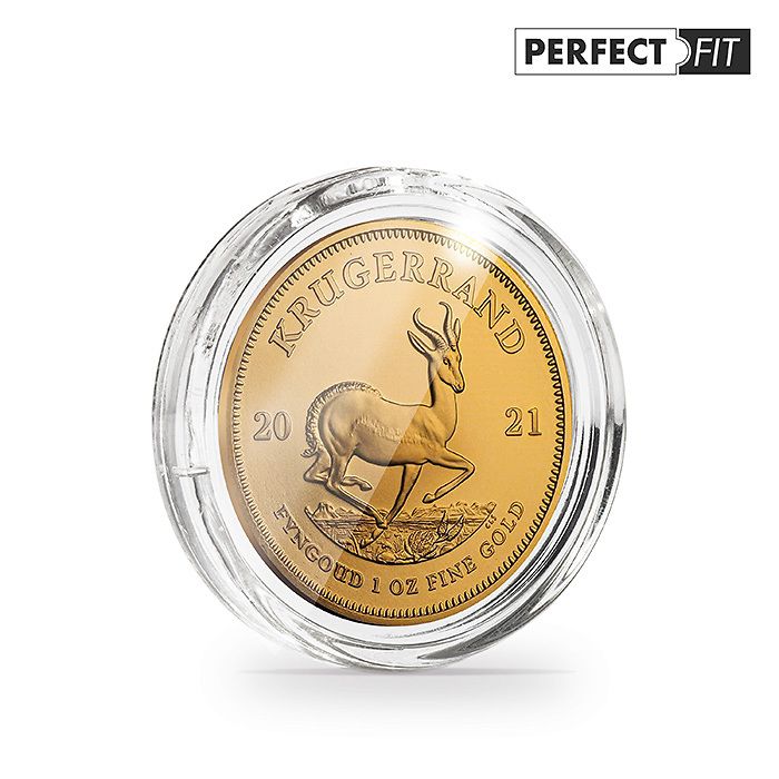 Ultra Cápsulas Perfect Fit para 1 oz. Krügerrand or (32,60 mm), paquete de 10