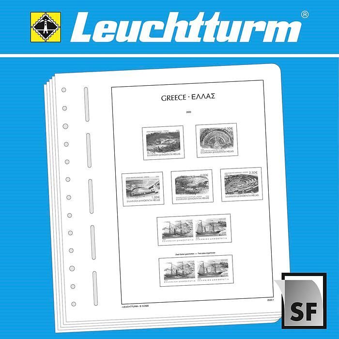 LEUCHTTURM SF-hojas preimpresas Grecia 2020-2023