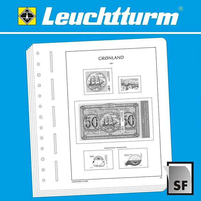 LEUCHTTURM SF-hojas preimpresas Groenlandia 2020-2023