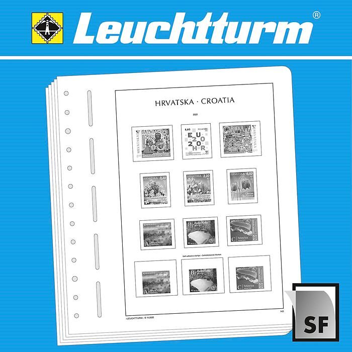 Leuchtturm SF-hojas preimpresas Croacia 2020-2021