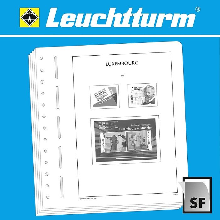 LEUCHTTURM SF-hojas preimpresas Luxemburgo 2020-2023