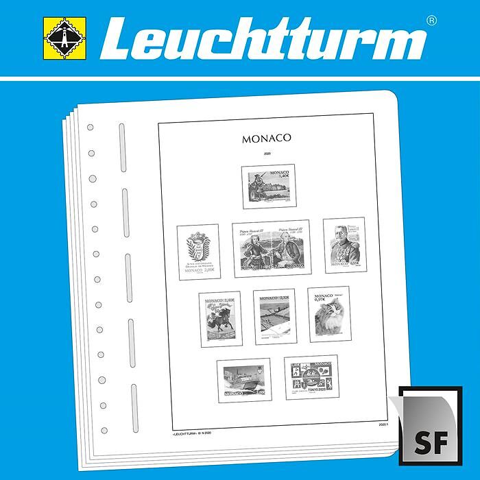 LEUCHTTURM SF-hojas preimpresas Mónaco 2020-2023