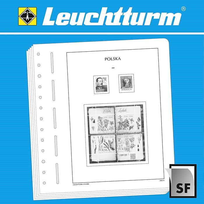 Leuchtturm SF-hojas preimpresas Polonia 2020-2023