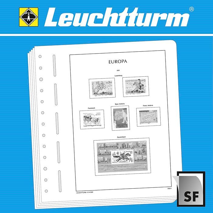 LEUCHTTURM SF-hojas preimpresas Europa Emisión Conjunta CEPT 2020-2023