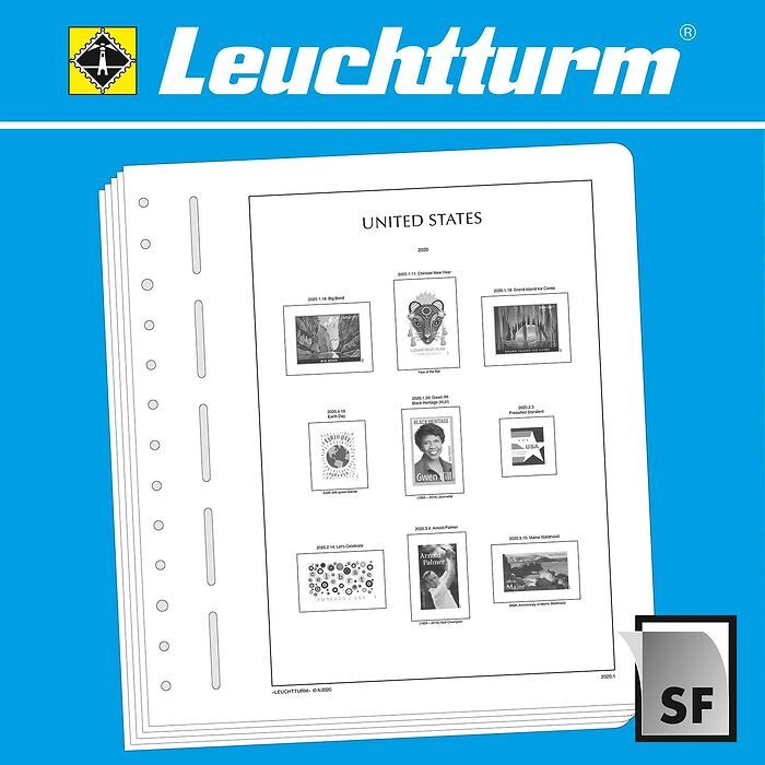 LEUCHTTURM SF-hojas preimpresas EEUU 2020-2023