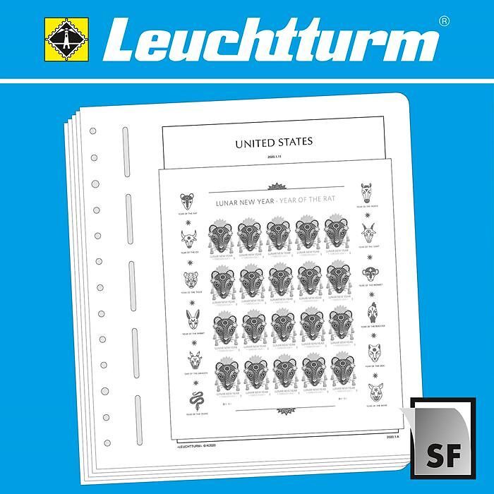 LEUCHTTURM SF-hojas preimpresas EEUU minihoja 2020-2023