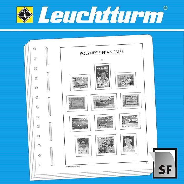 LEUCHTTURM SF-hojas preimpresas Polinesia Francesa 2020-2023