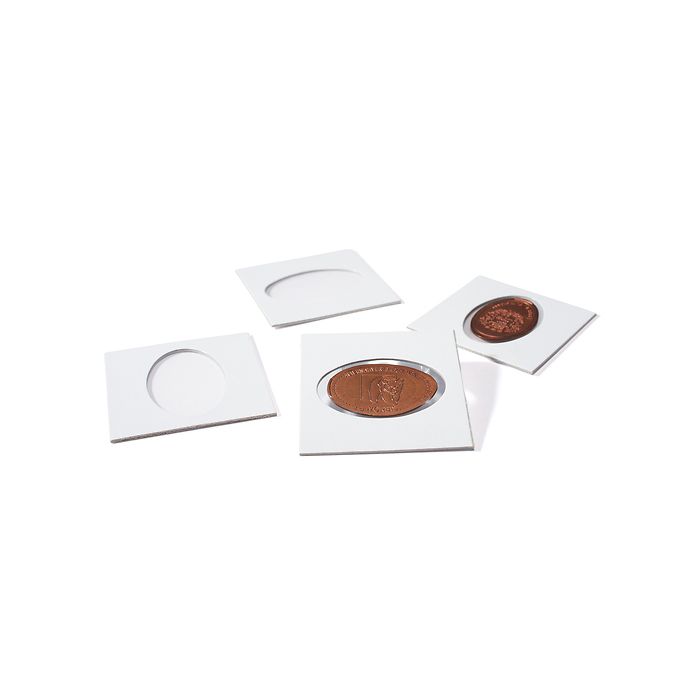 Cartones de monedas MATRIX, blanko, Pressed Pennies, autoadhesivos, 100 unidades