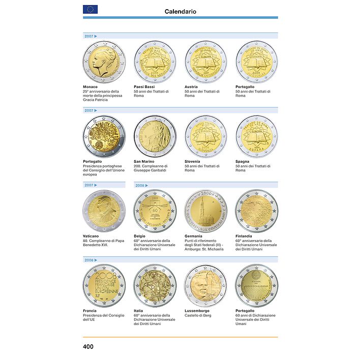 2-euros del catálogo 2025 Italiano