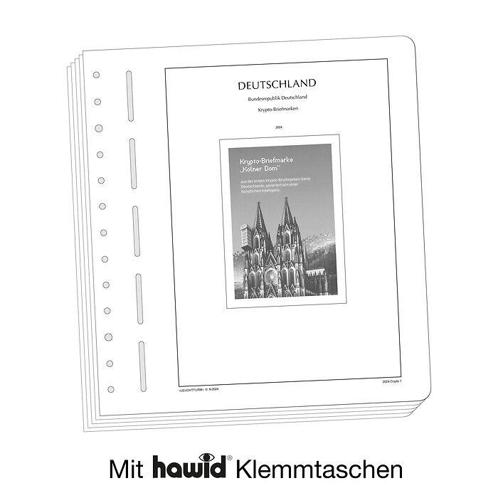 Leuchtturm Suplemento-SF República Federal de Alemania CRYPTO-sellos 2024