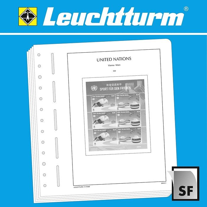 LEUCHTTURM Suplemento-SF ONU Viena-minihoja 2024